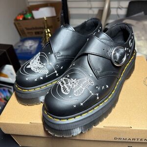 Dr. Martens Black Monk Strap Shoes